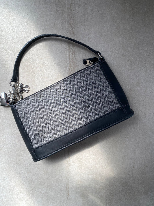 *RARE Coach Bleecker Demi Wool with Leather Bag