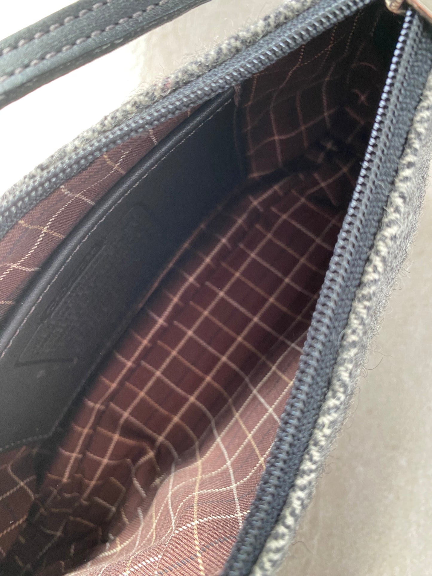 *RARE Coach Bleecker Demi Wool with Leather Bag