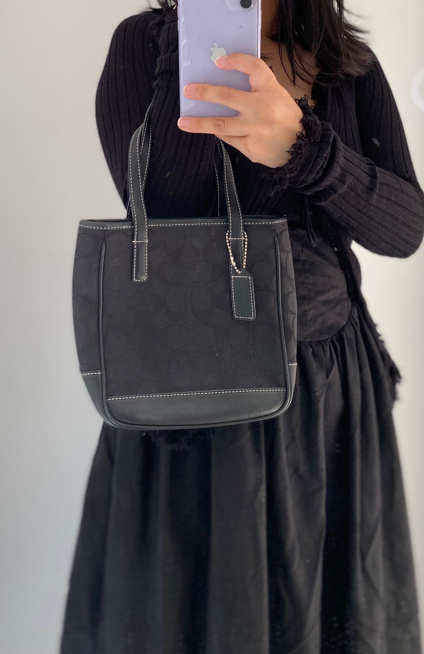 Coach Black Mini Lunch Tote