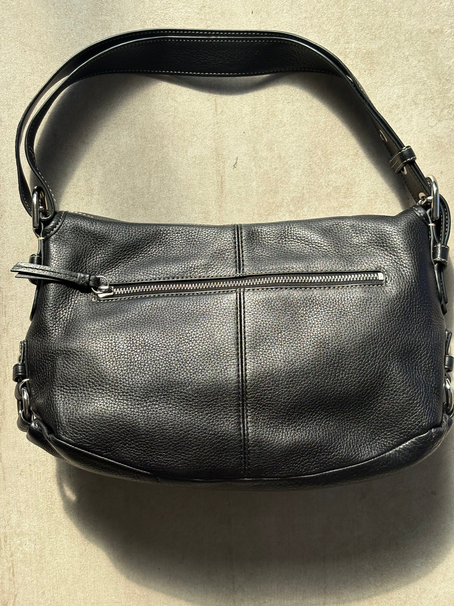 Coach Pebbled Leather Legacy Flap Shoulder Bag