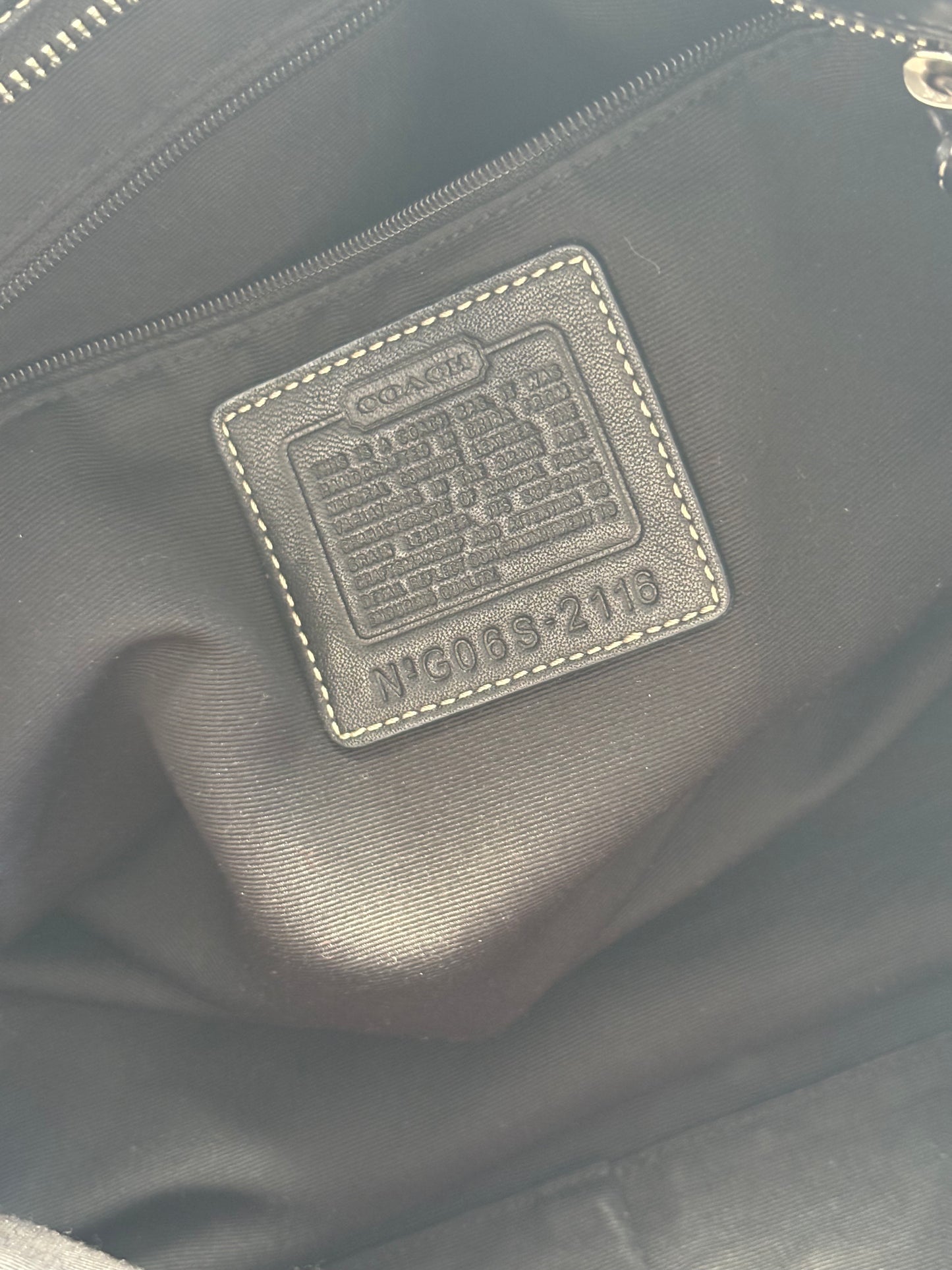 Coach Black Buckle Satchel Bag