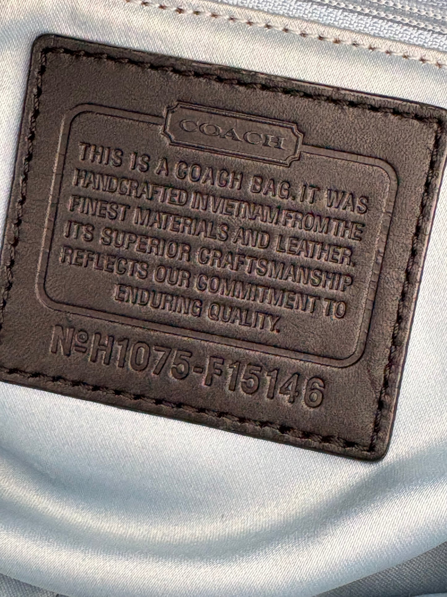 Coach Black Signature Canvas Tote Bag