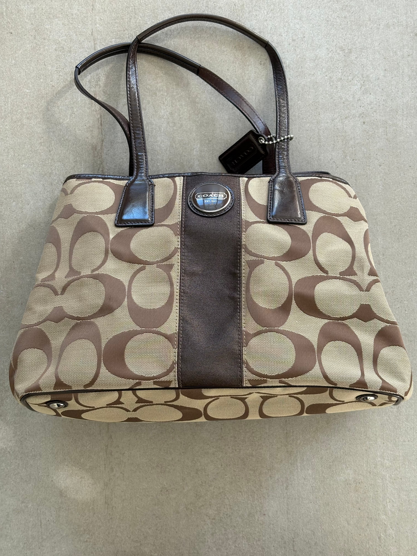Coach Signature Canvas Shoulder Bag