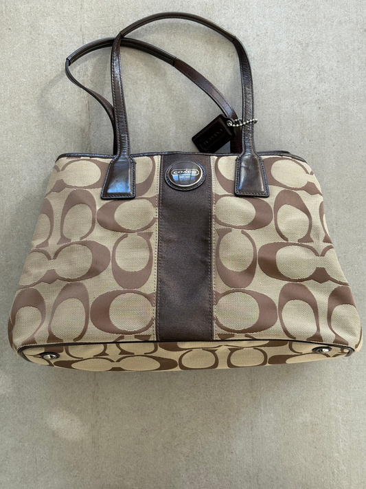 Coach Signature Canvas Shoulder Bag