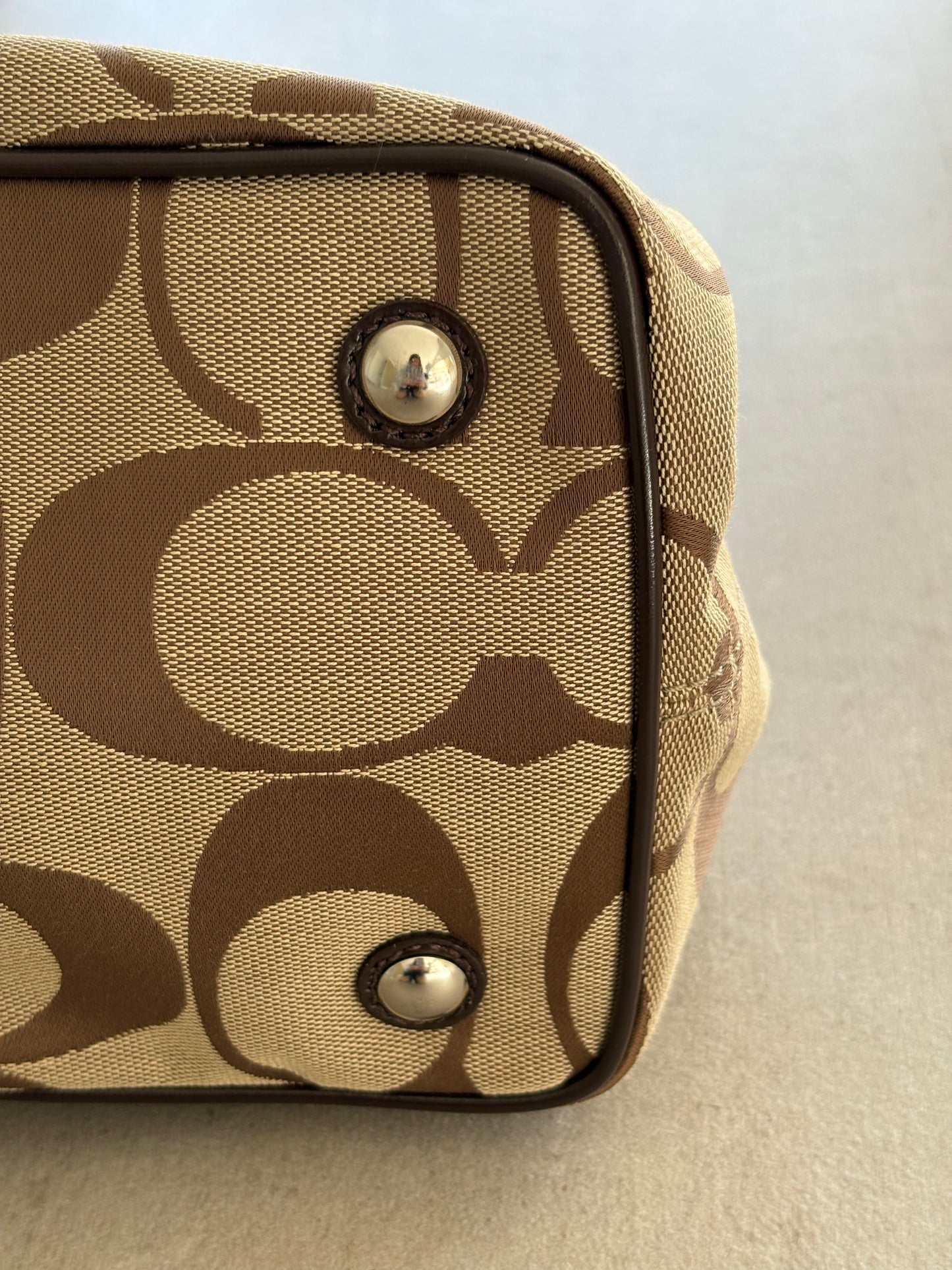 Coach Signature Canvas Shoulder Bag