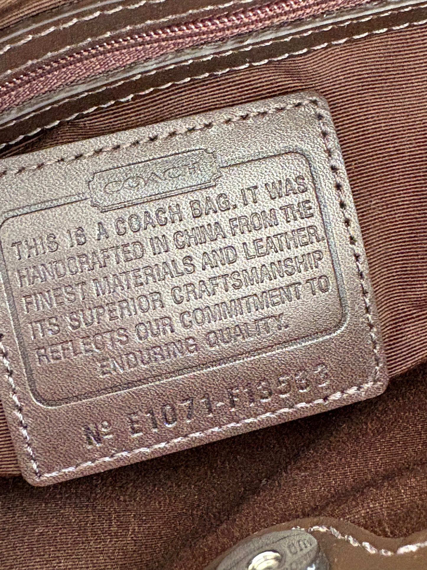 Coach Signature Canvas Shoulder Bag
