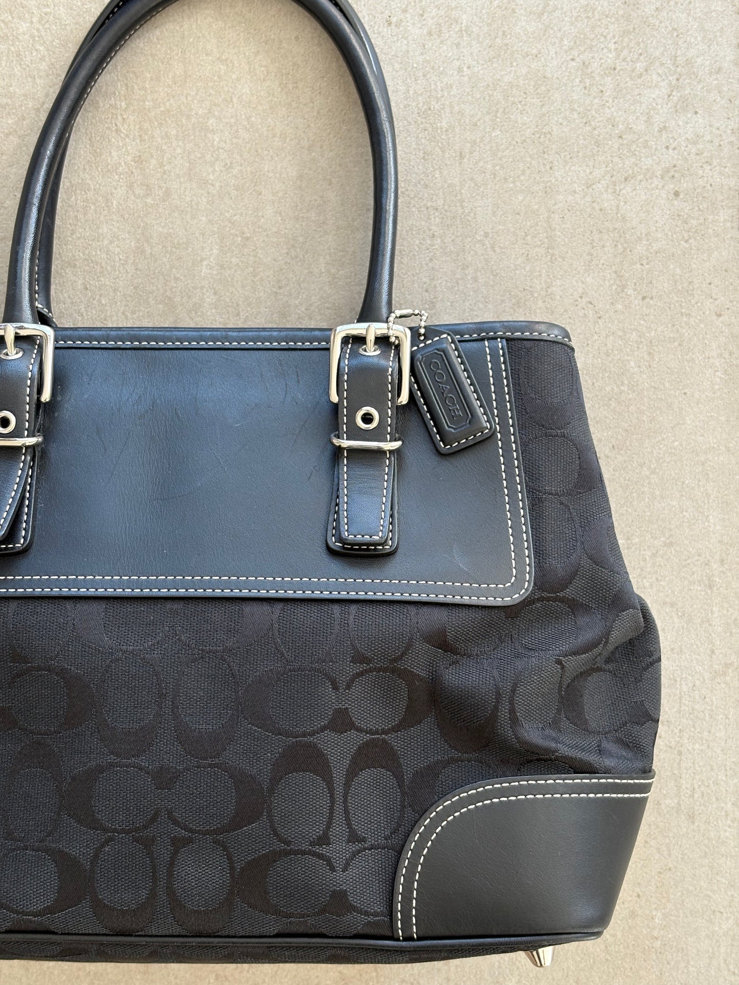 Coach Hamptons Signature Satchel Bag