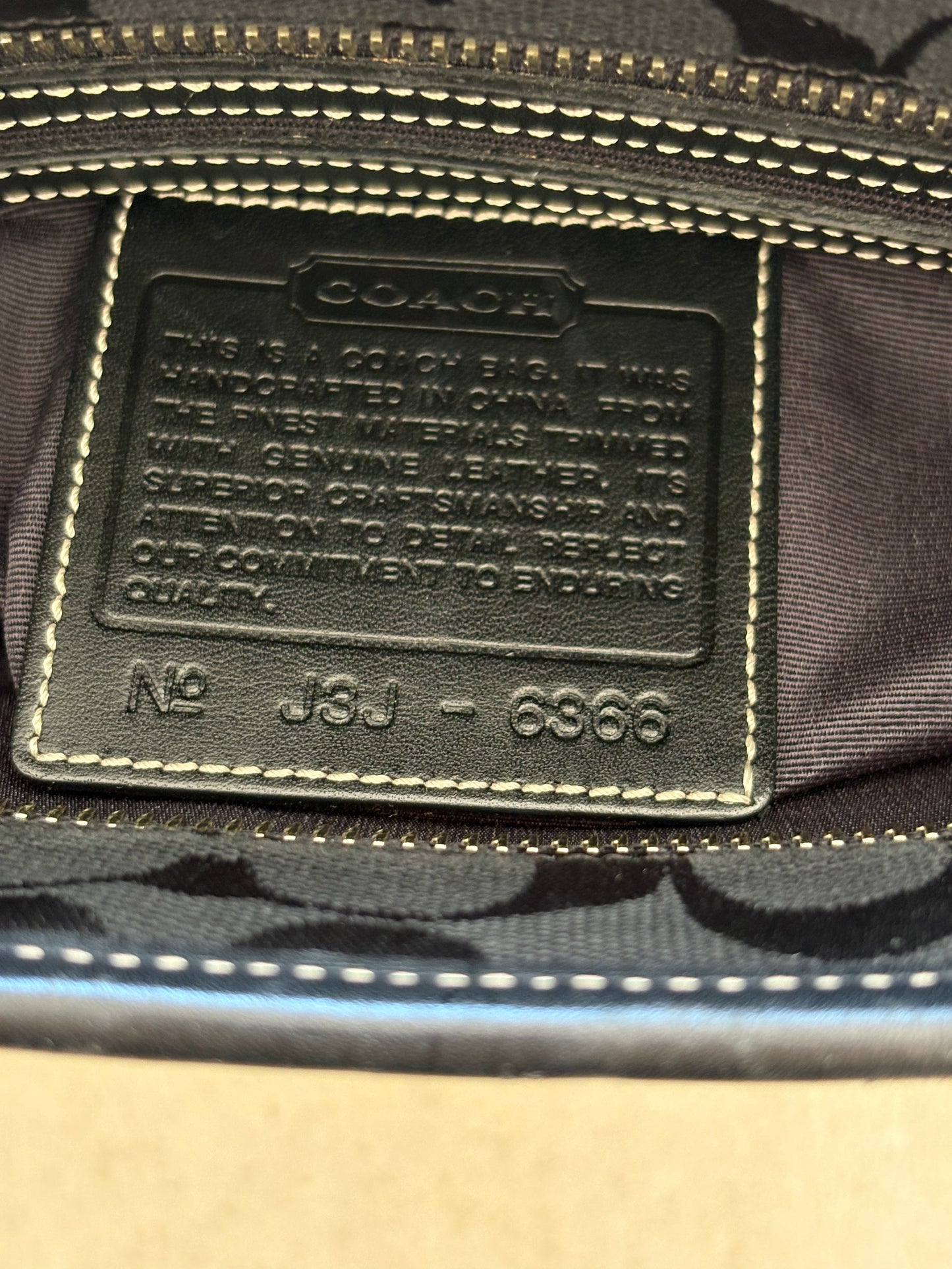 Coach Hamptons Signature Satchel Bag