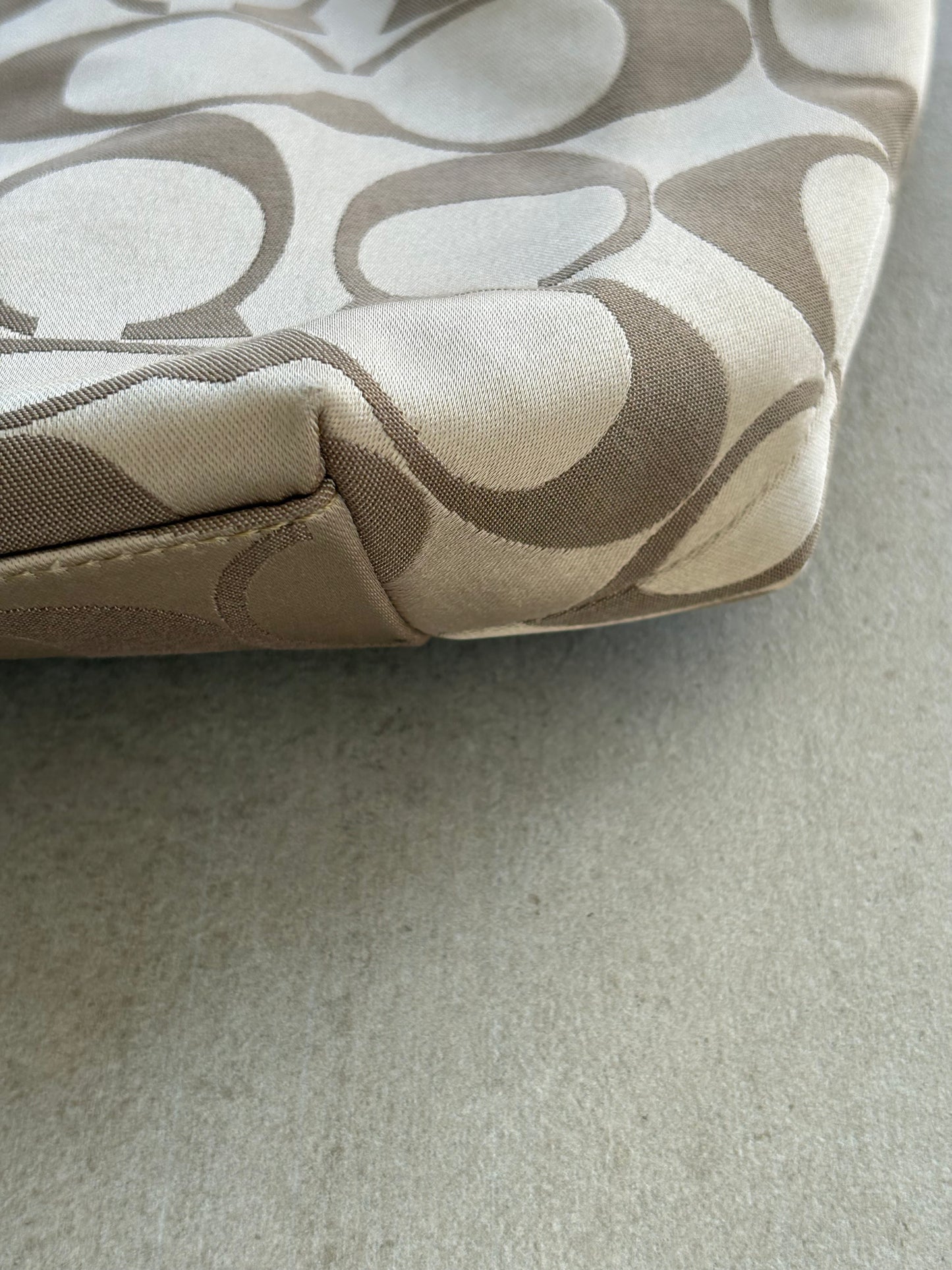 Coach Sateen Jacquard Signature Tote Bag