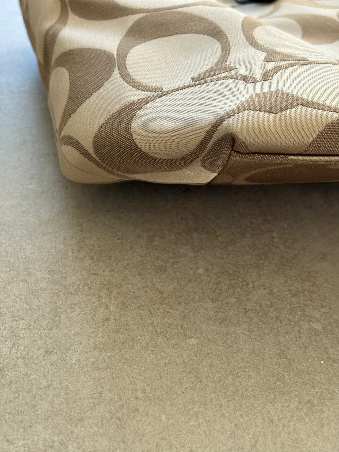 Coach Sateen Jacquard Signature Tote Bag