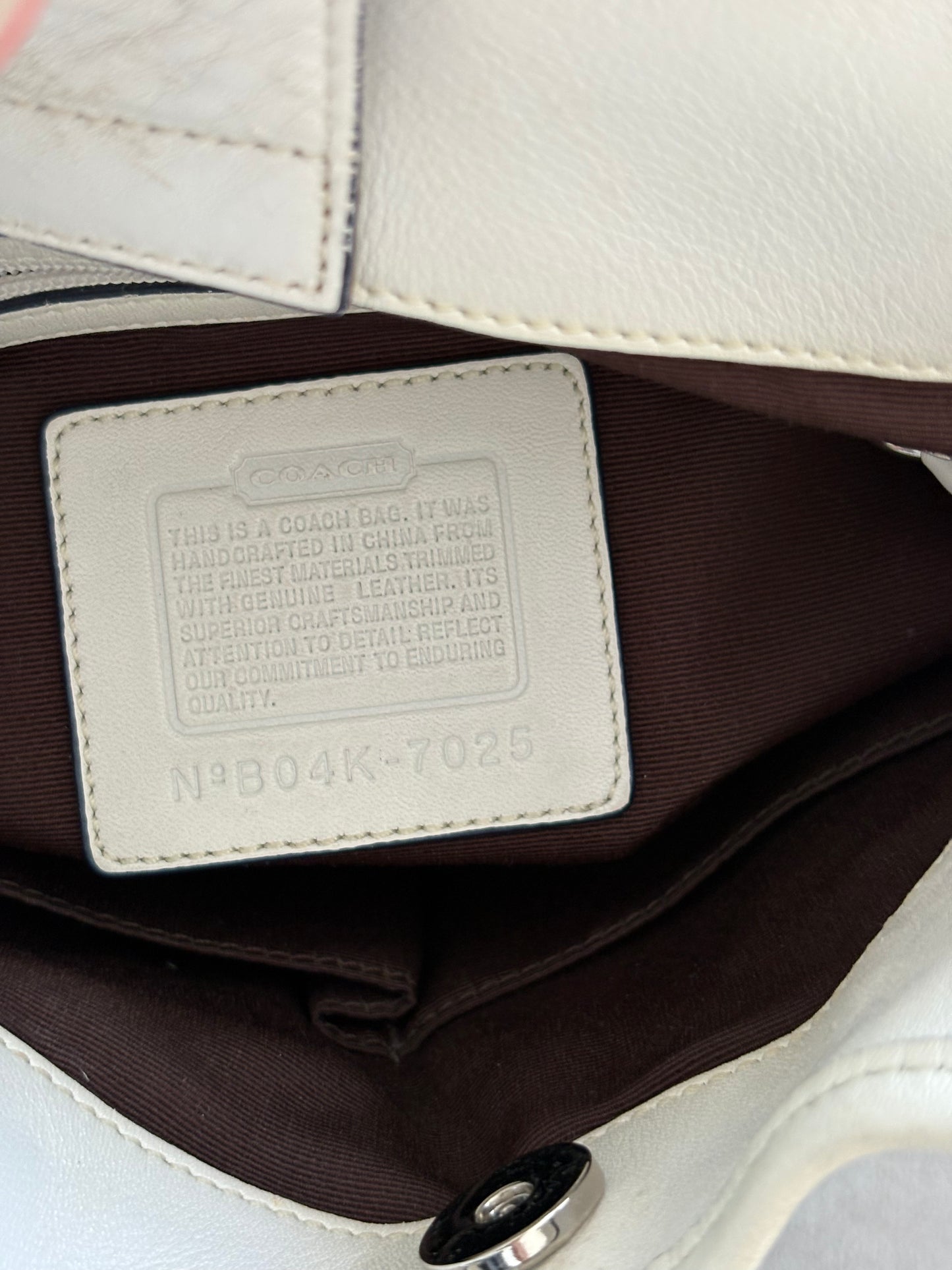 Coach Baby Blue Canvas Shoulder Bag