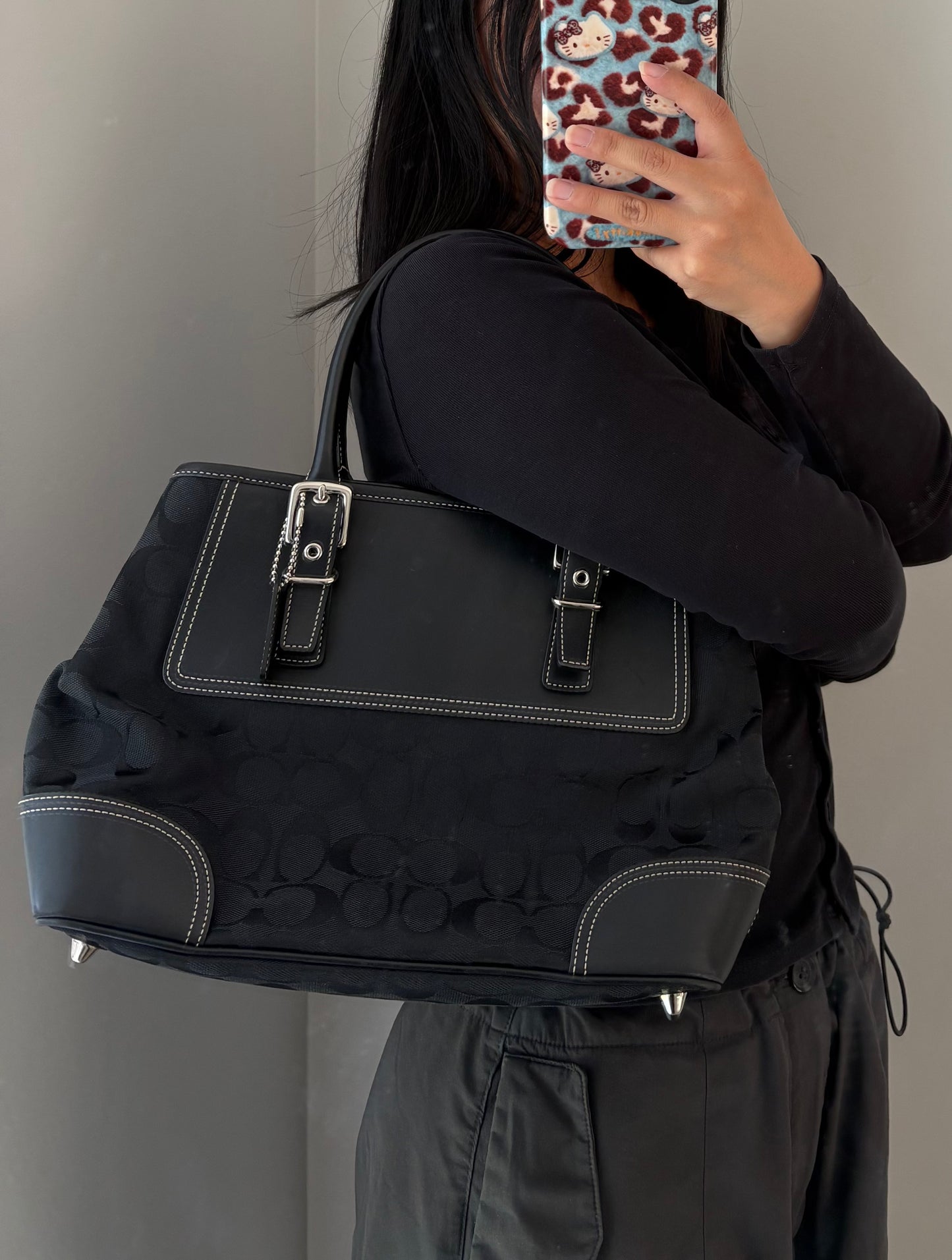 Coach Hamptons Signature Satchel Bag