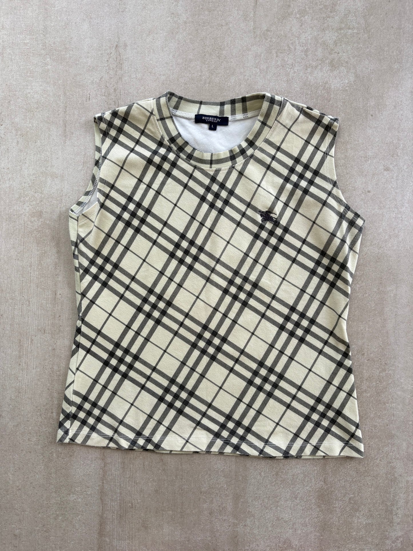 Burberry London Nova Check Sleeveless Top