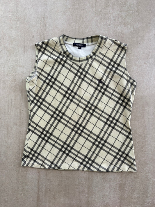 Burberry London Nova Check Sleeveless Top