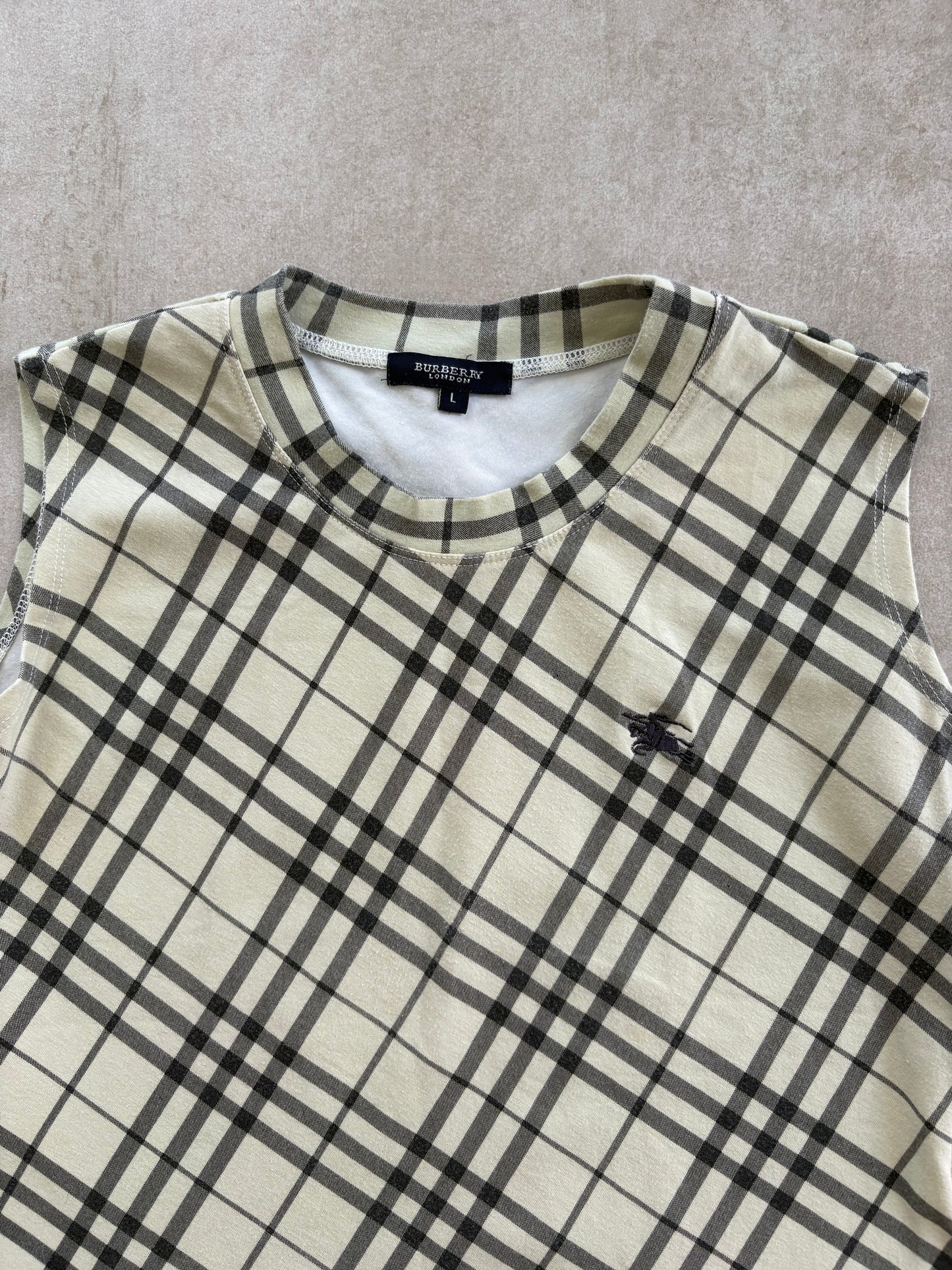 Burberry London Nova Check Sleeveless Top