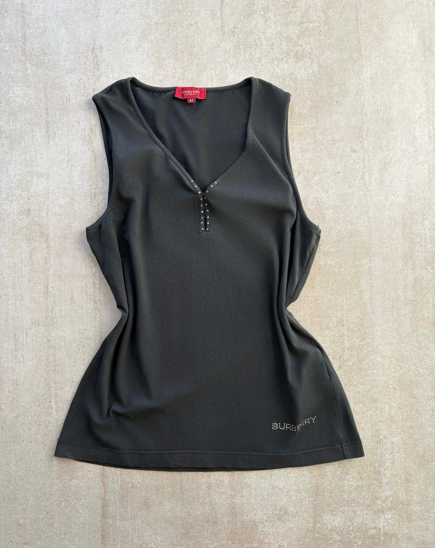 Burberry London Black Sleeveless Top