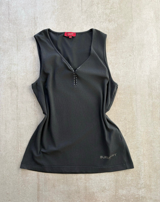 Burberry London Black Sleeveless Top