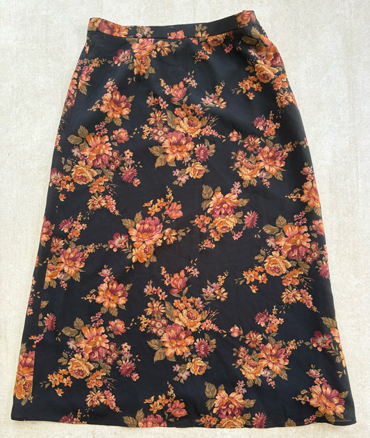 Burberry Floral Print Skirt